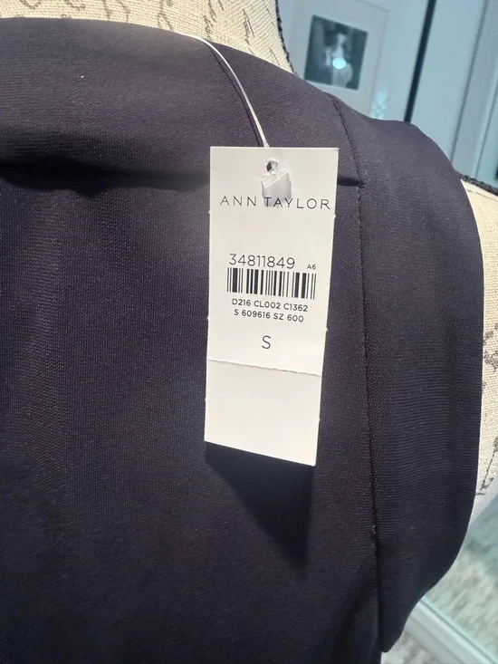 Ann Taylor Navy Blue Wrap dress NEW WITH TAGS - Picture 6 of 6